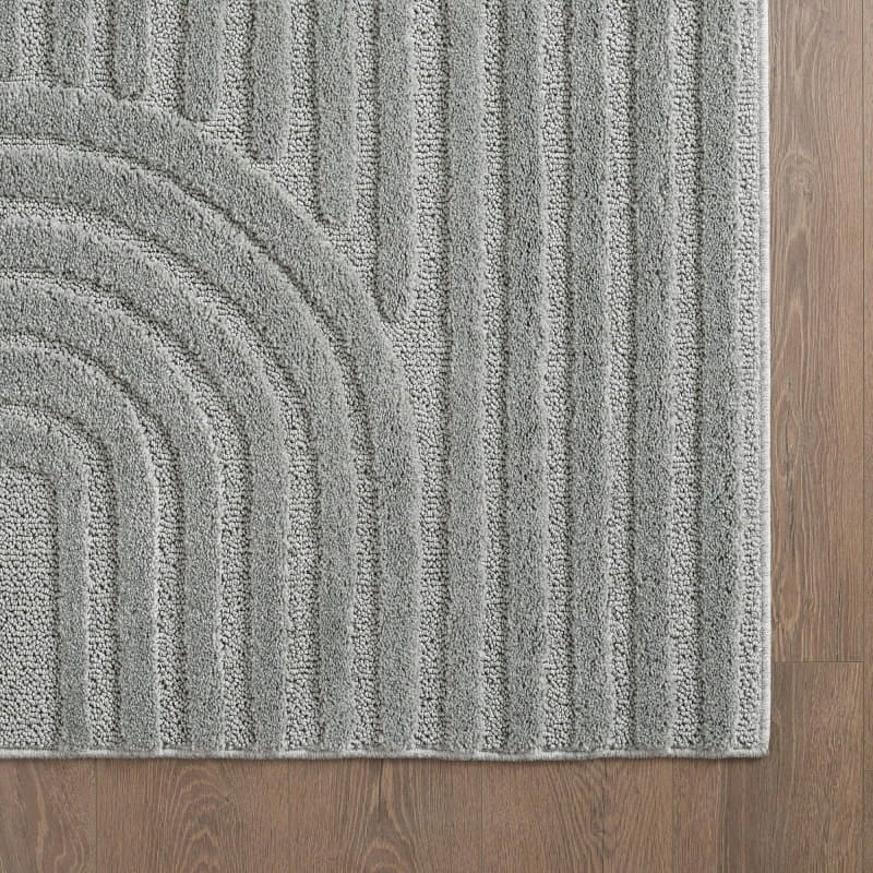 Modern 3D carpet, for living room, bedroom grey 140 cm x 200 cm certificate Manufacturer code ART1402001121SILVER