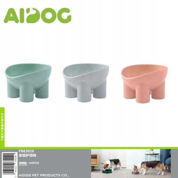 Modern Bowl on Legs – Light Grey Material made from a synthetic material