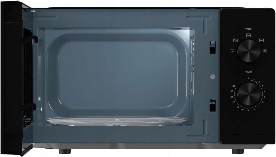 Modern Freestanding Microwave Oven 20 l 700 W Black Defrosting Model W20MOPP1