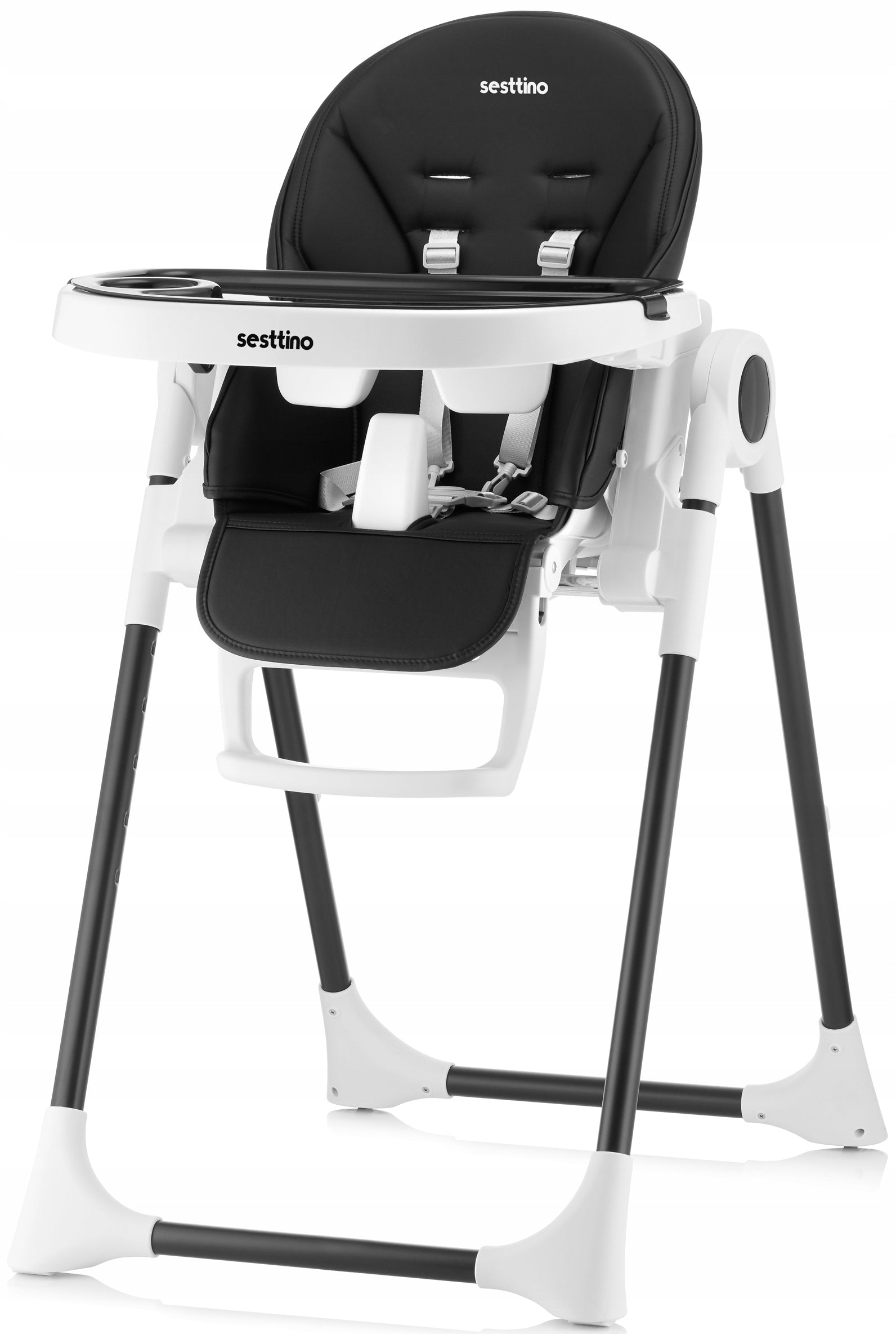 Modern Highchair Sesttino Nui Safe for Baby Color black