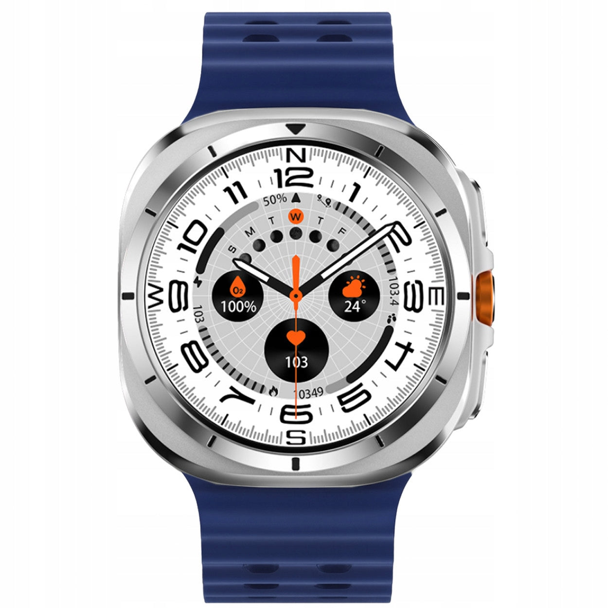 Modern Smartwatch Compass, Pressure, Calories, AMOLED, 100 Modes Sport Batteries included yes