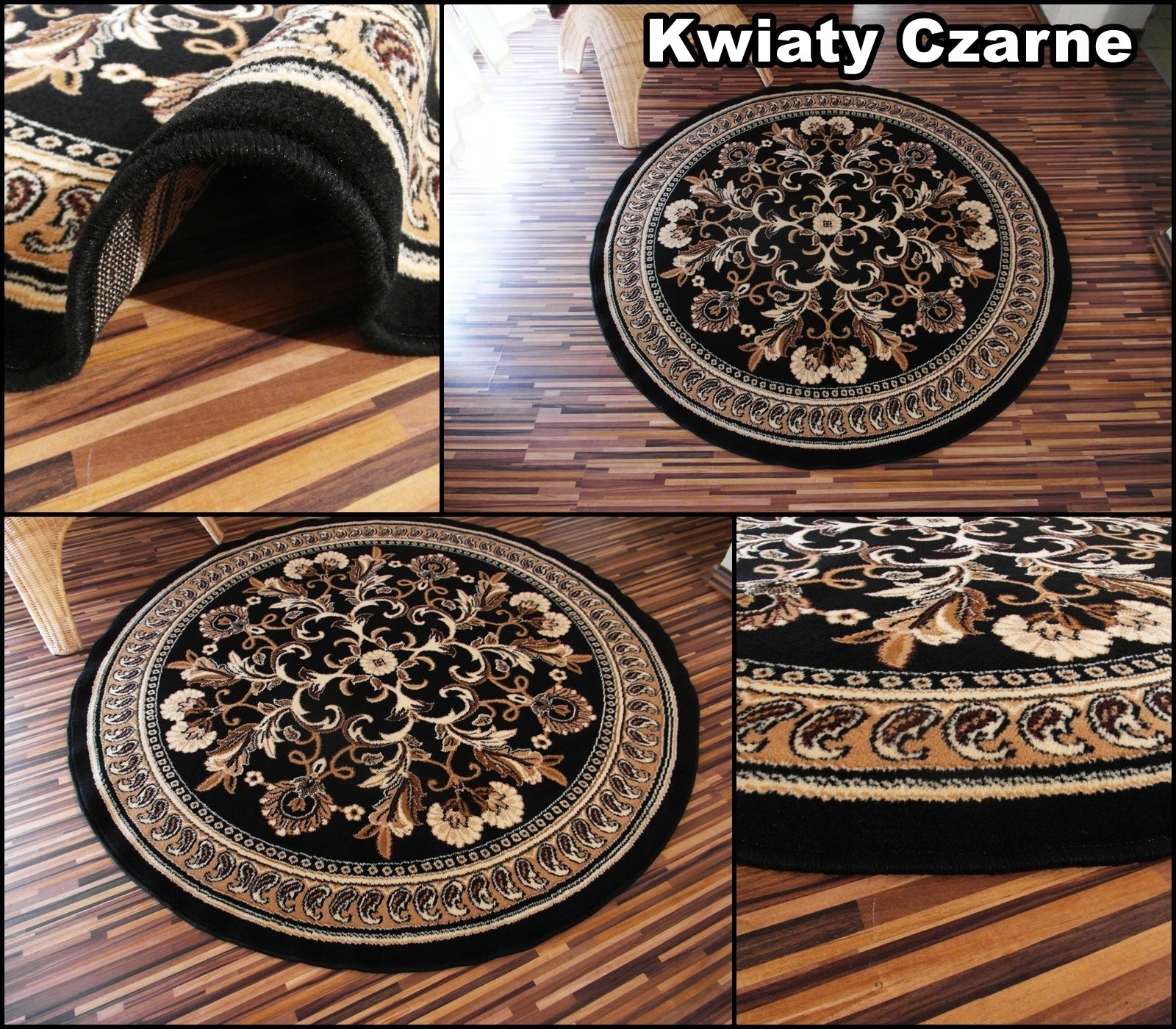 Modern Stylish Round Carpet Alfa Bcf Circle 140x140 Shiraz HQ Brand Alfa