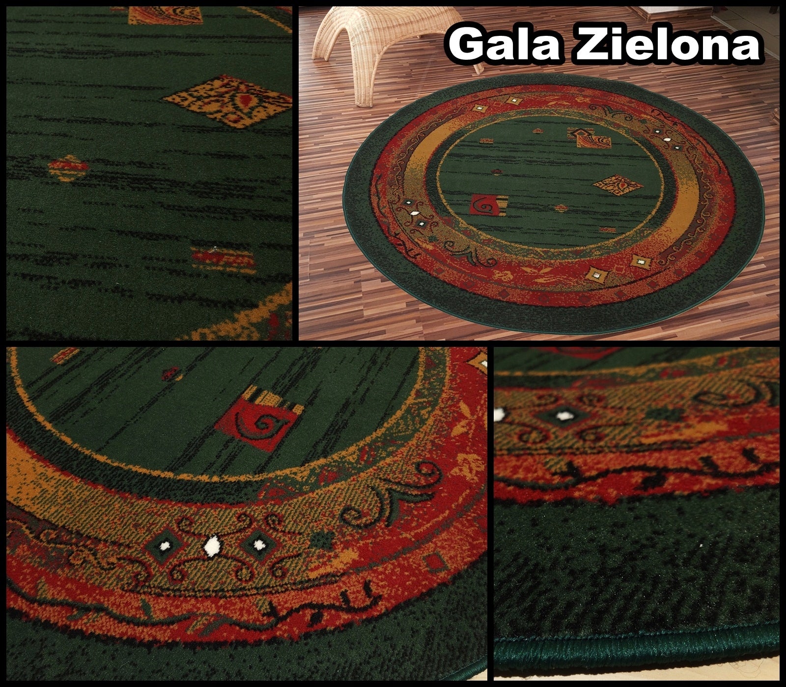Modern Stylish Round Carpet Alfa Bcf Circle 140x140 Shiraz HQ Product width 140 cm