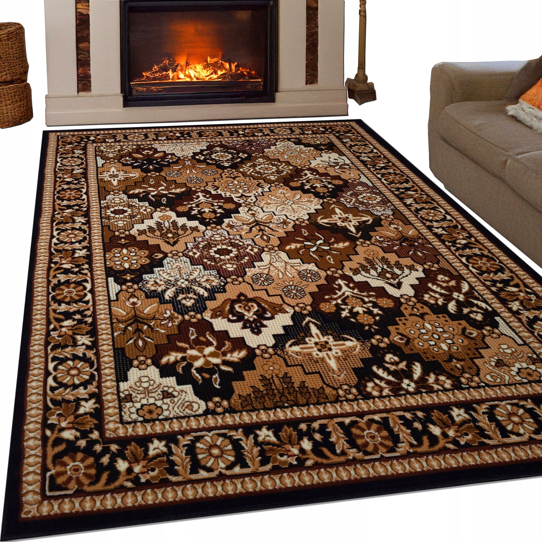 Modern Woven Carpet 300x400 Shiraz for Living Room Various Designs and Colors