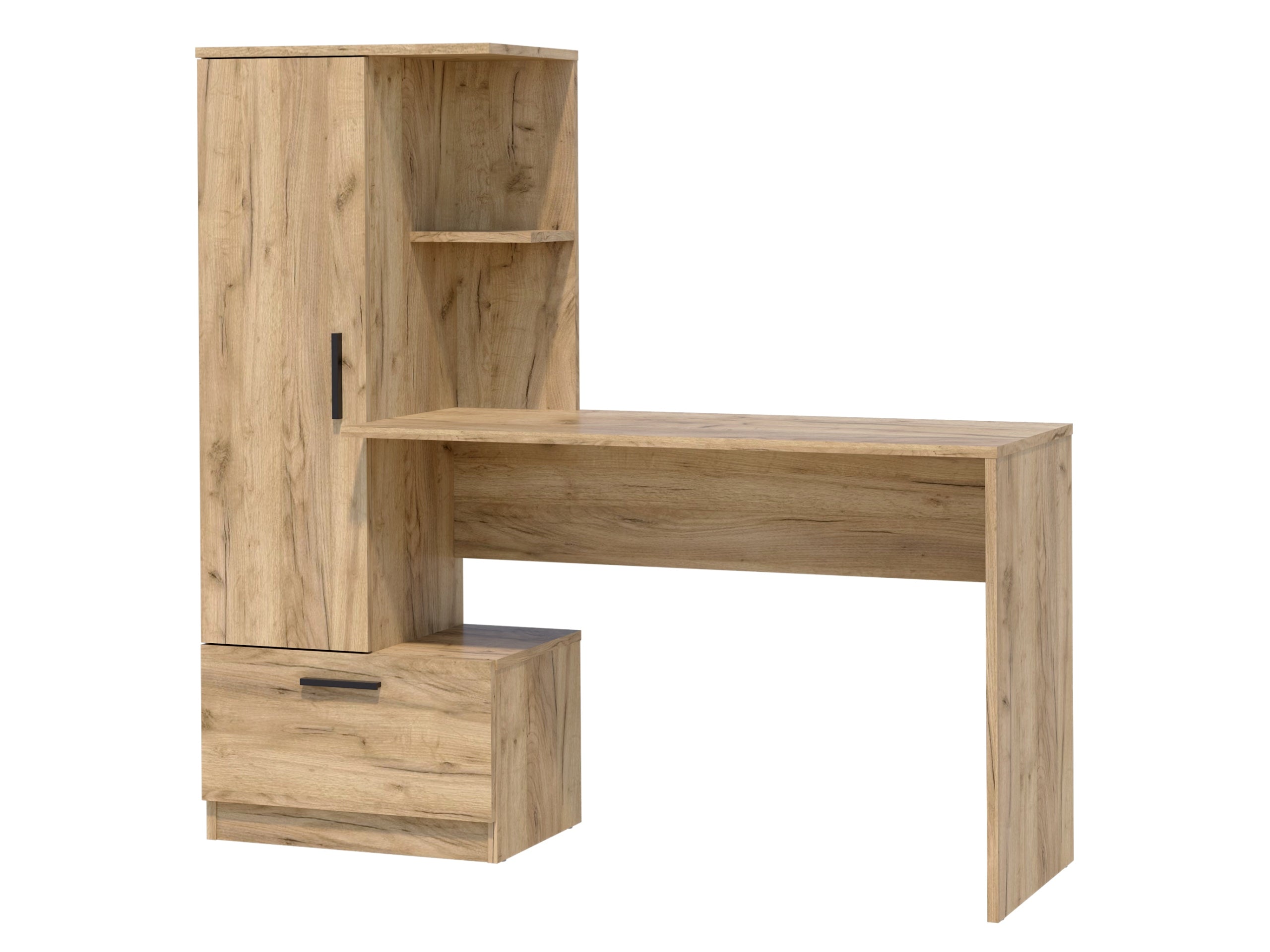 Modern desk with bookcase REGI CRAFT BOOKCASE DESK DRAWER HANDLES STYLE Manufacturer code PBREGCRA