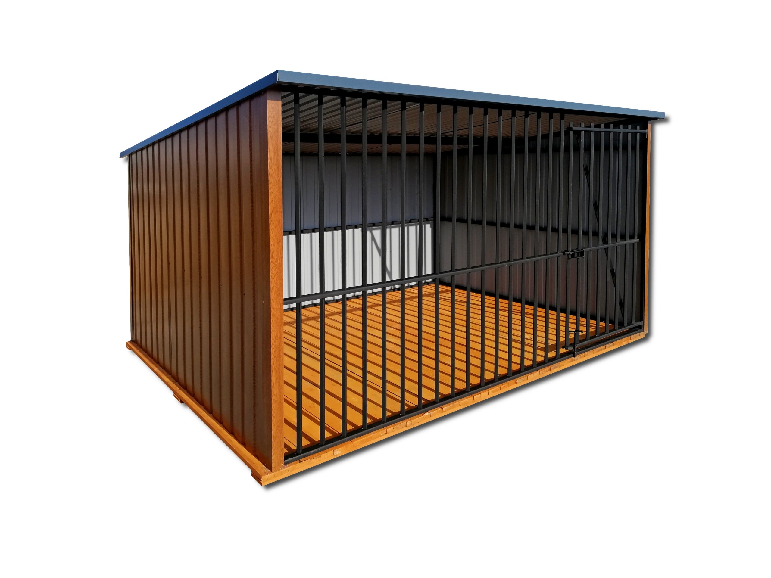 Modern dog playpen made of wood-like sheet 3x2m, playpen with floor