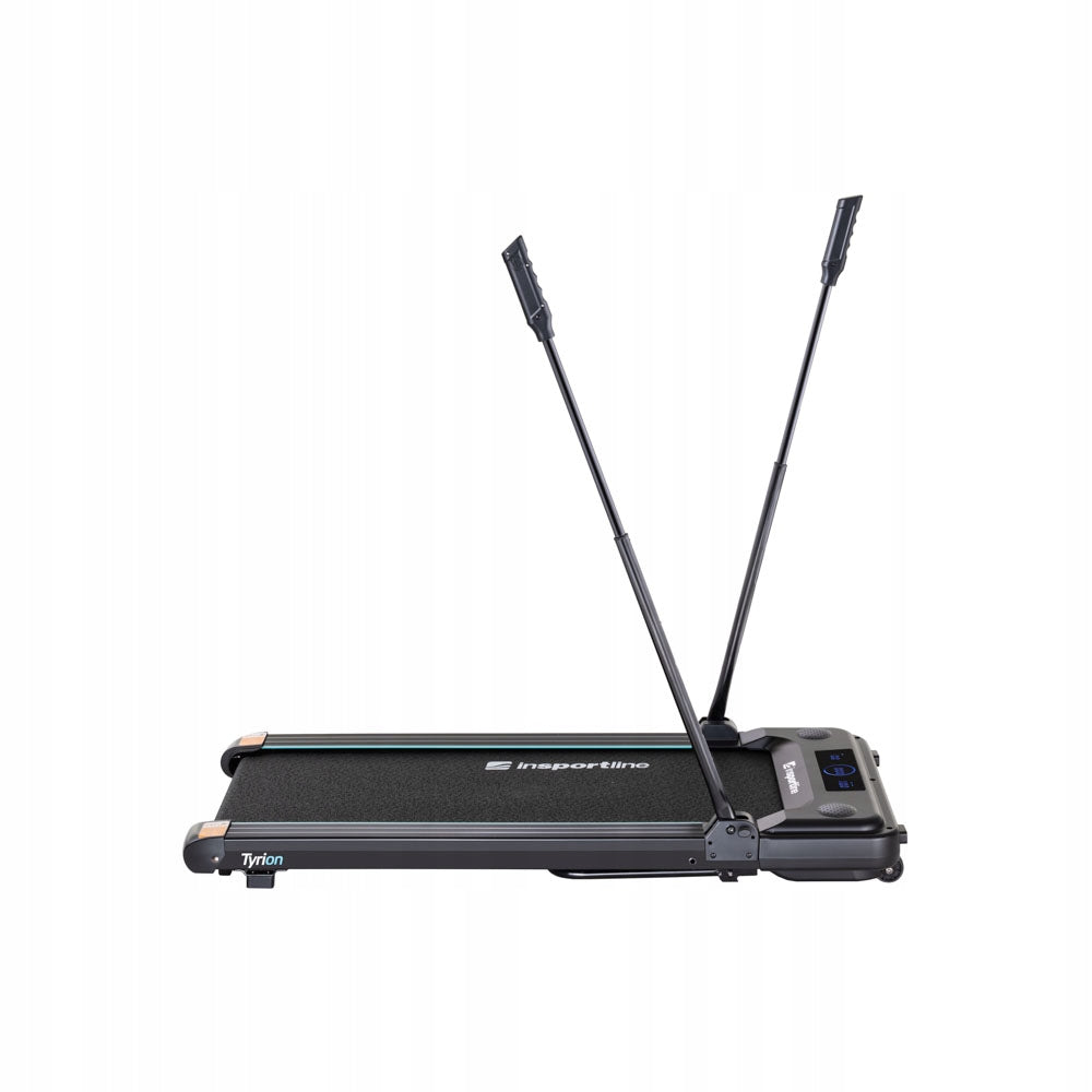Modern electric home treadmill inSPORTline Tyrion Measurements training duration distance speed burned calories