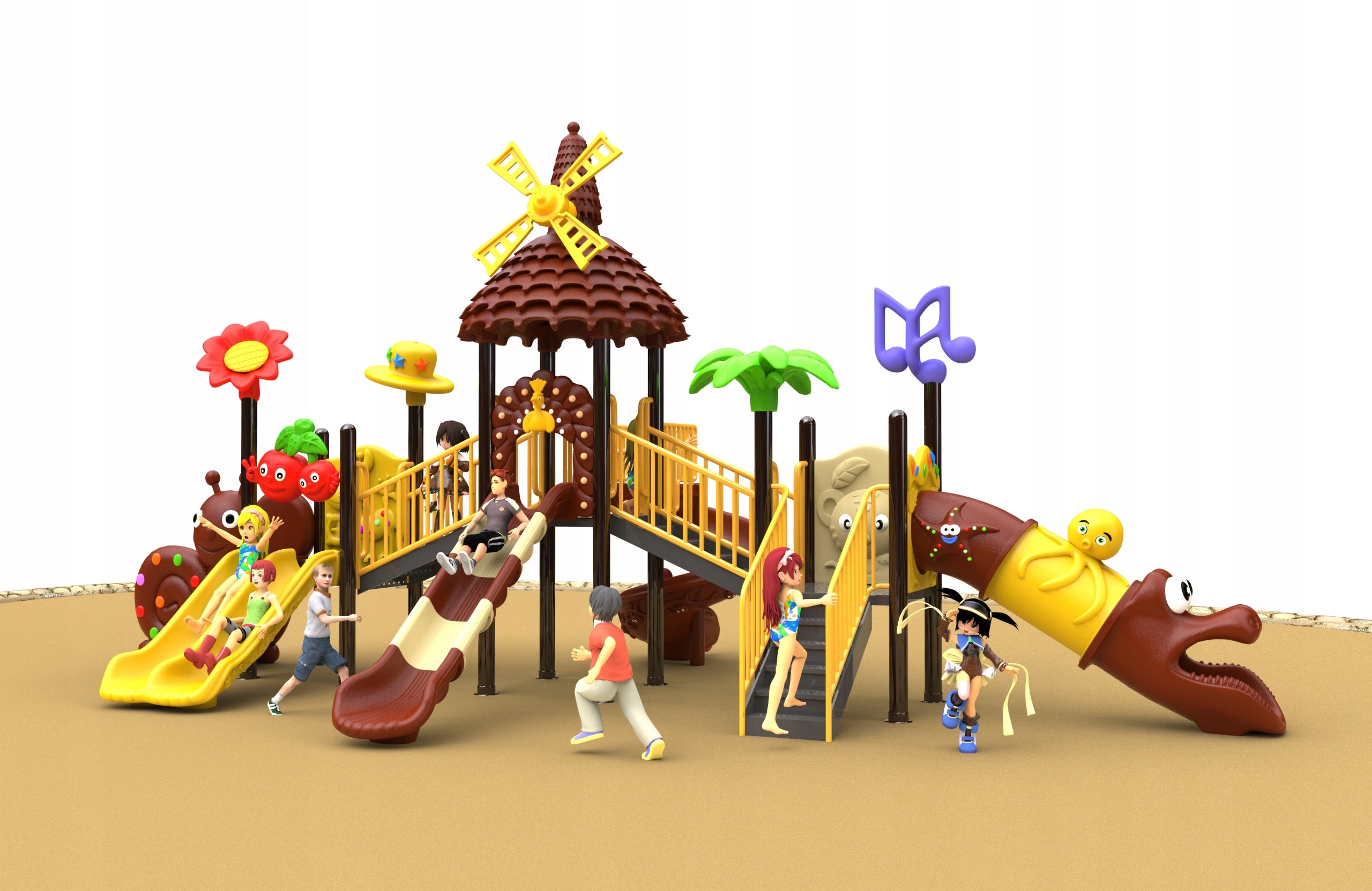 Modern square toys for children | 5 x slide Packaging status original