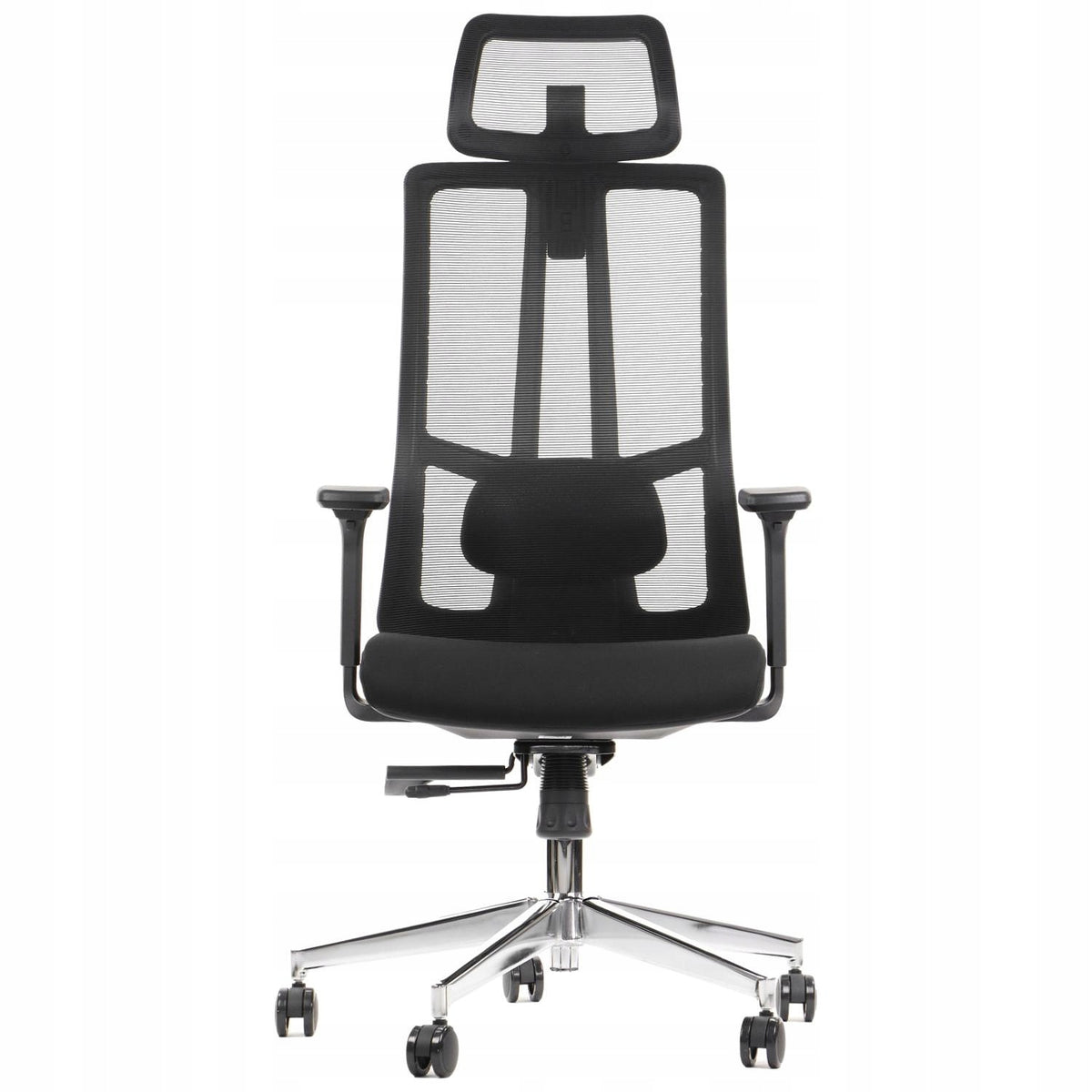 Modern swivel office chair, ergonomic chair AKCENT black Stema