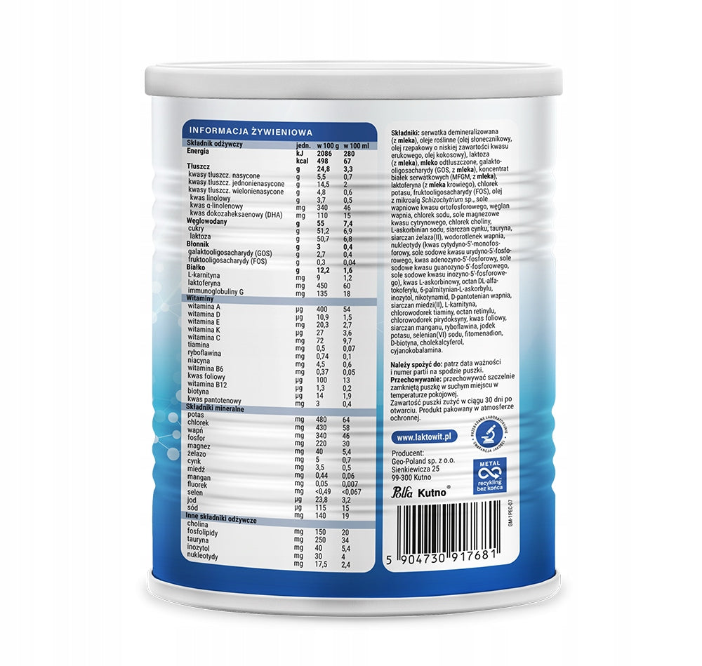 Modified Milk Laktowit 1 LACTOFERRIN LARGE CAN Initial 0-6 m 850g Brand Laktowit