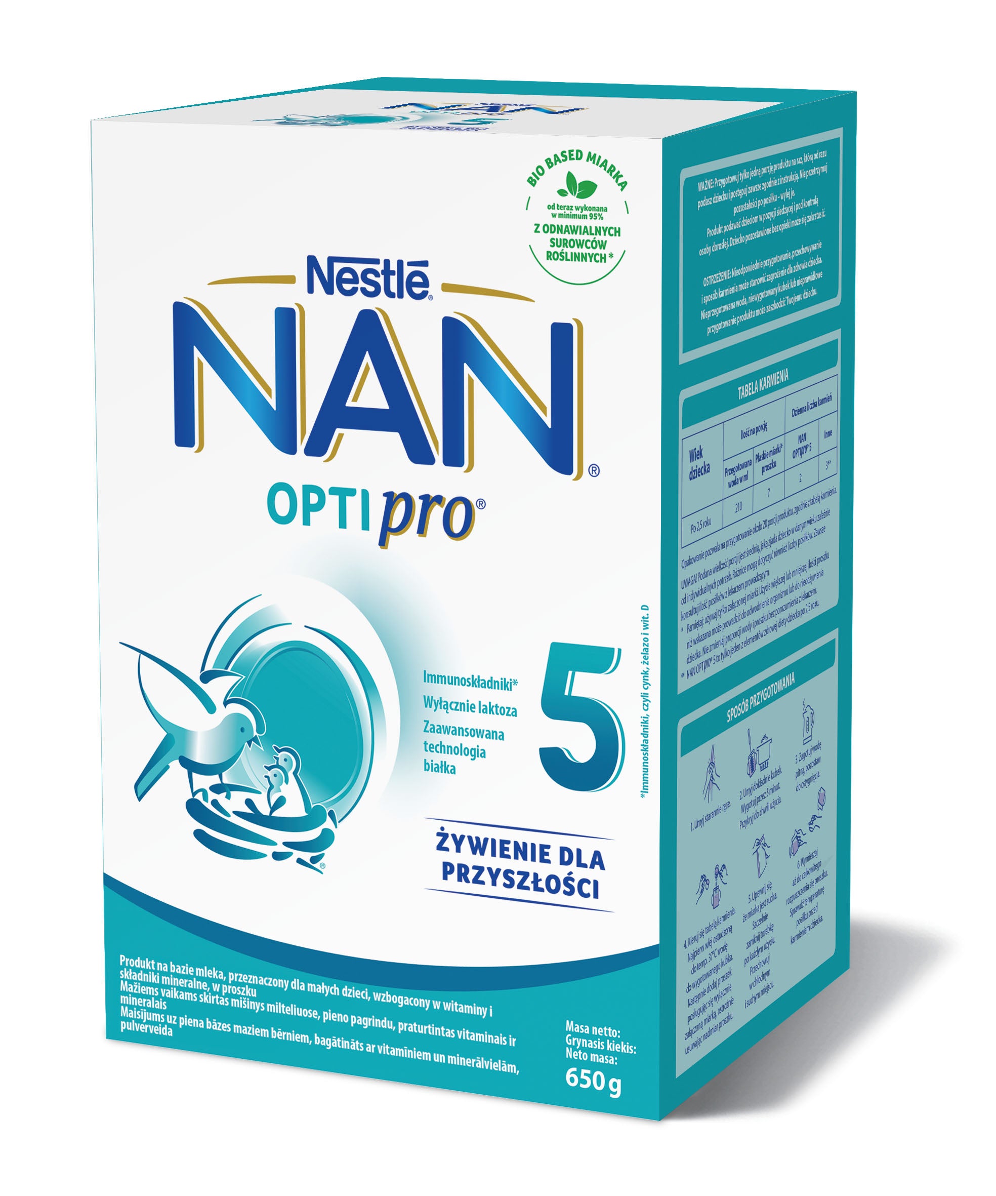 Modified Milk Nestle Nan Optipro 5 Junior 650 g Manufacturer code 8445290019387