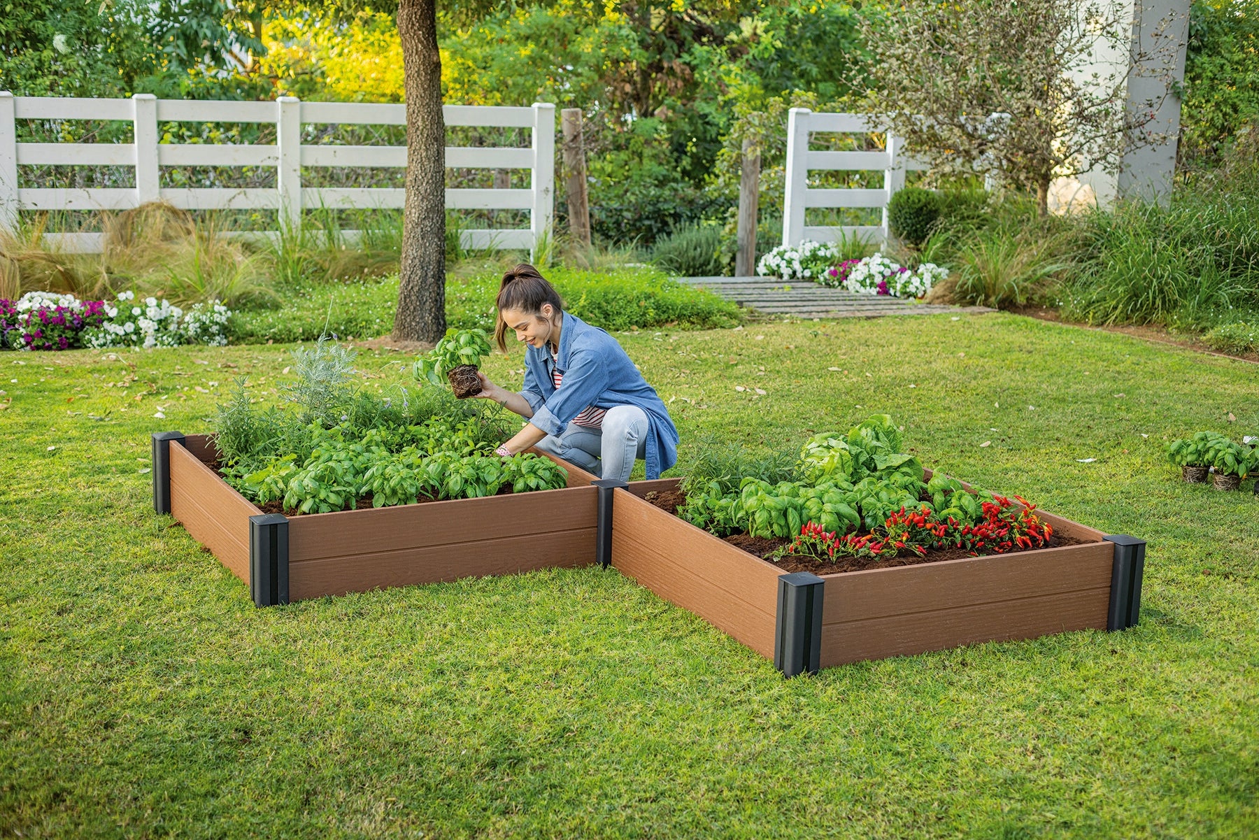 Modular planter KETER Vista 252530 Brown Manufacturer Keter
