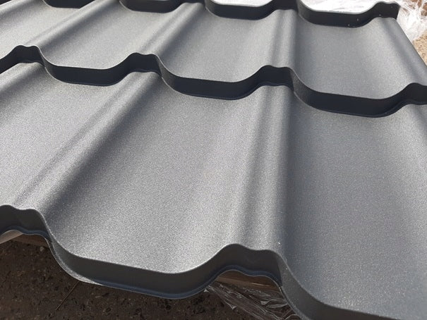 Modular roof tile R7016 mat, corrugated roof Packaging status original