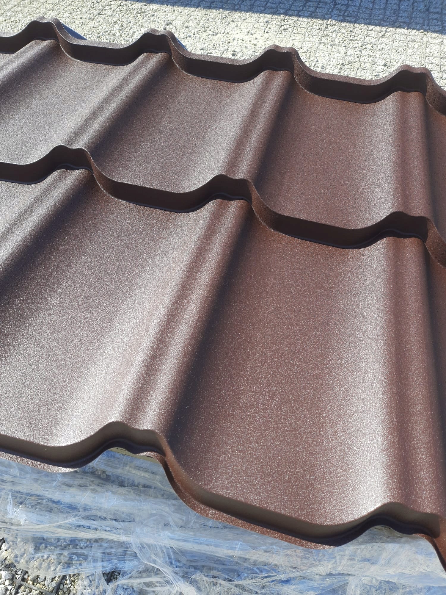 Modular roof tile R8017 mat corrugated roof Brand Sestal