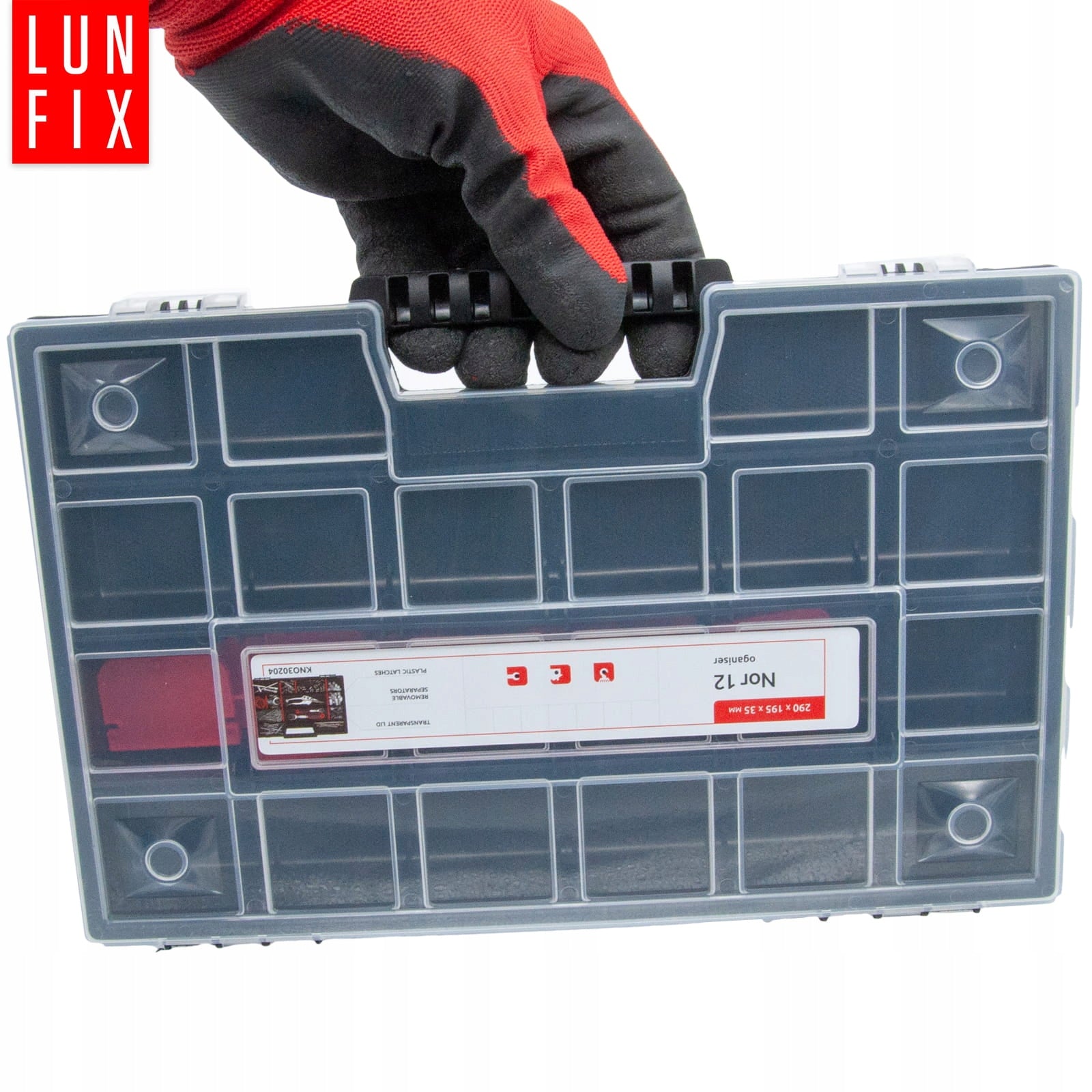 Modular workshop organizer 30x20 suitcase 23 tool chambers small Brand Lun Fix