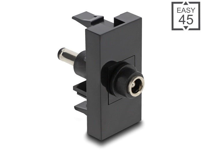 Module Easy 45 DC 5,5x2,5mm socket-DC 5,5x2,1mm plug black Delock 90962