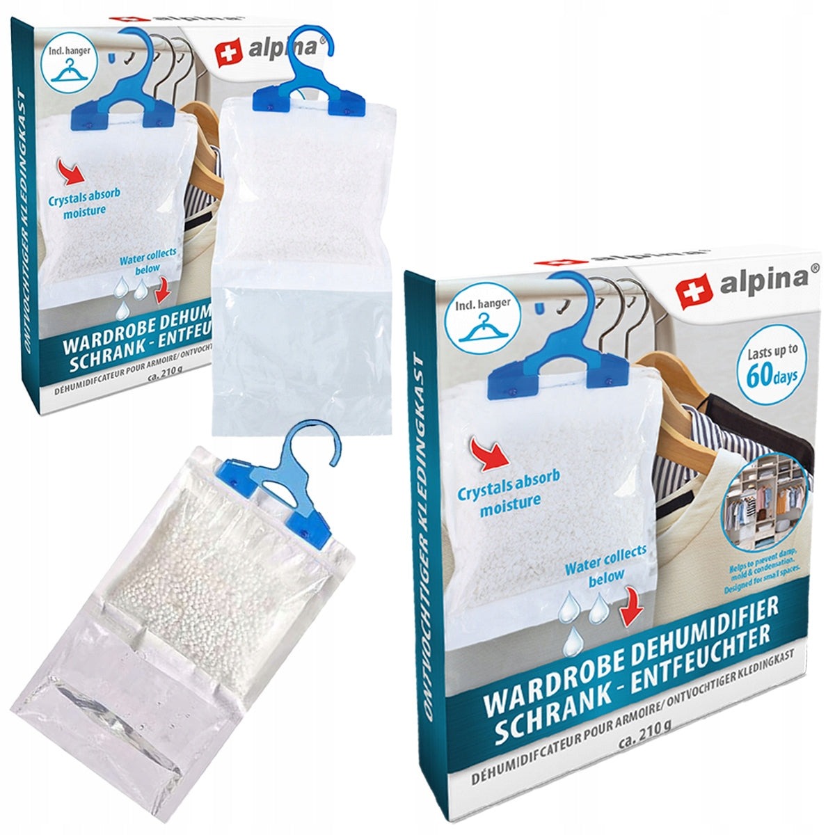 Moisture Absorber Hanging Alpina Dehumidifier with Car Cabinet Hanger