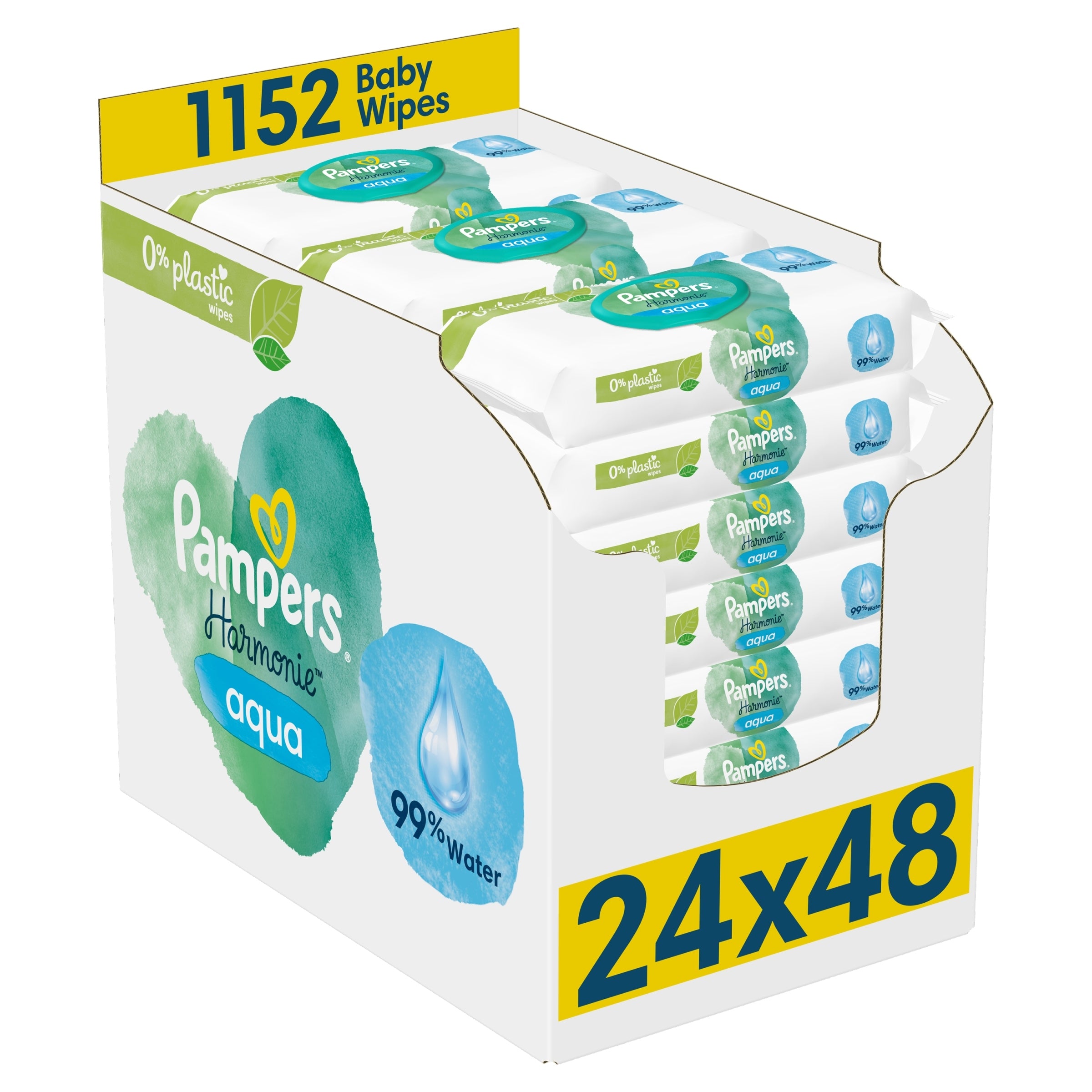 Moisturized Wipes Pampers Harmonie Aqua 24 x 48 pcs Paw Patrol