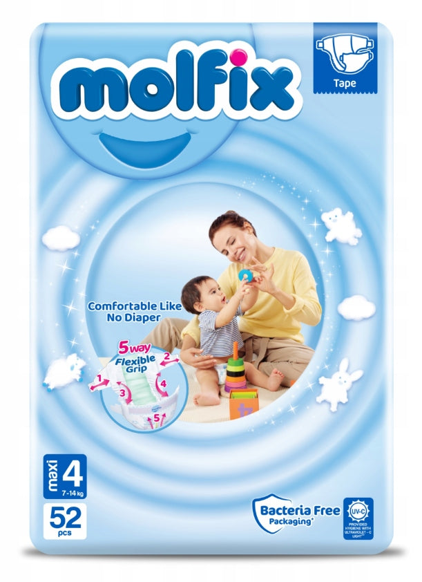 Molfix - disposable diapers MAXI 4 - 7-14kg 52pcs