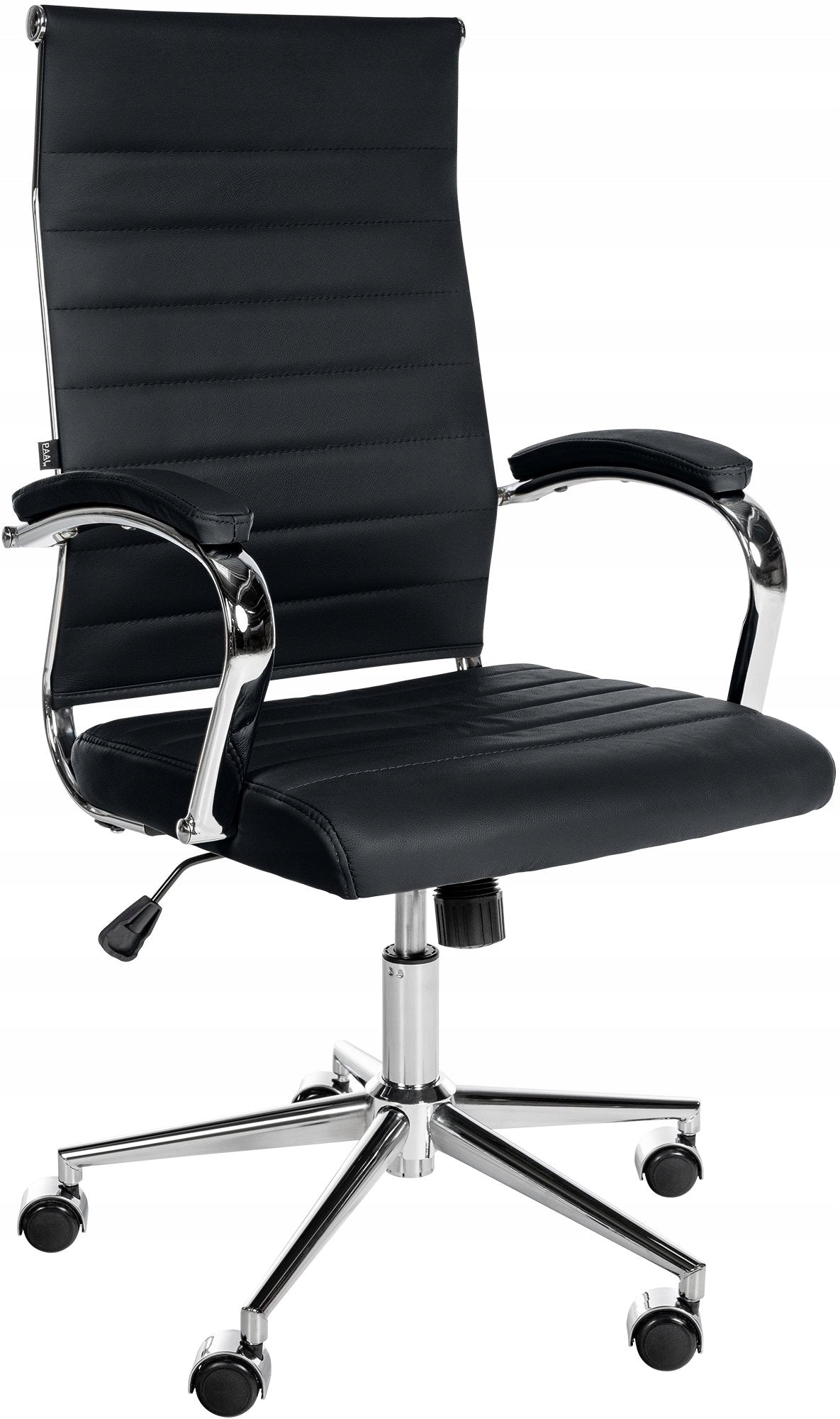 Mollis Genuine Leather Office Chair, Black