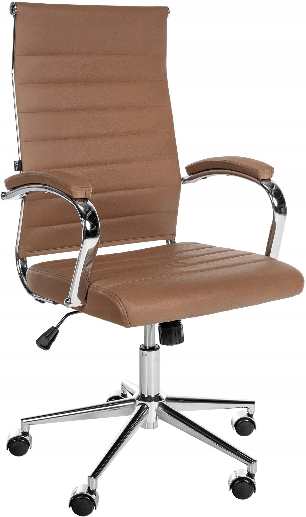 Mollis Genuine Leather Office Chair in Light Brown