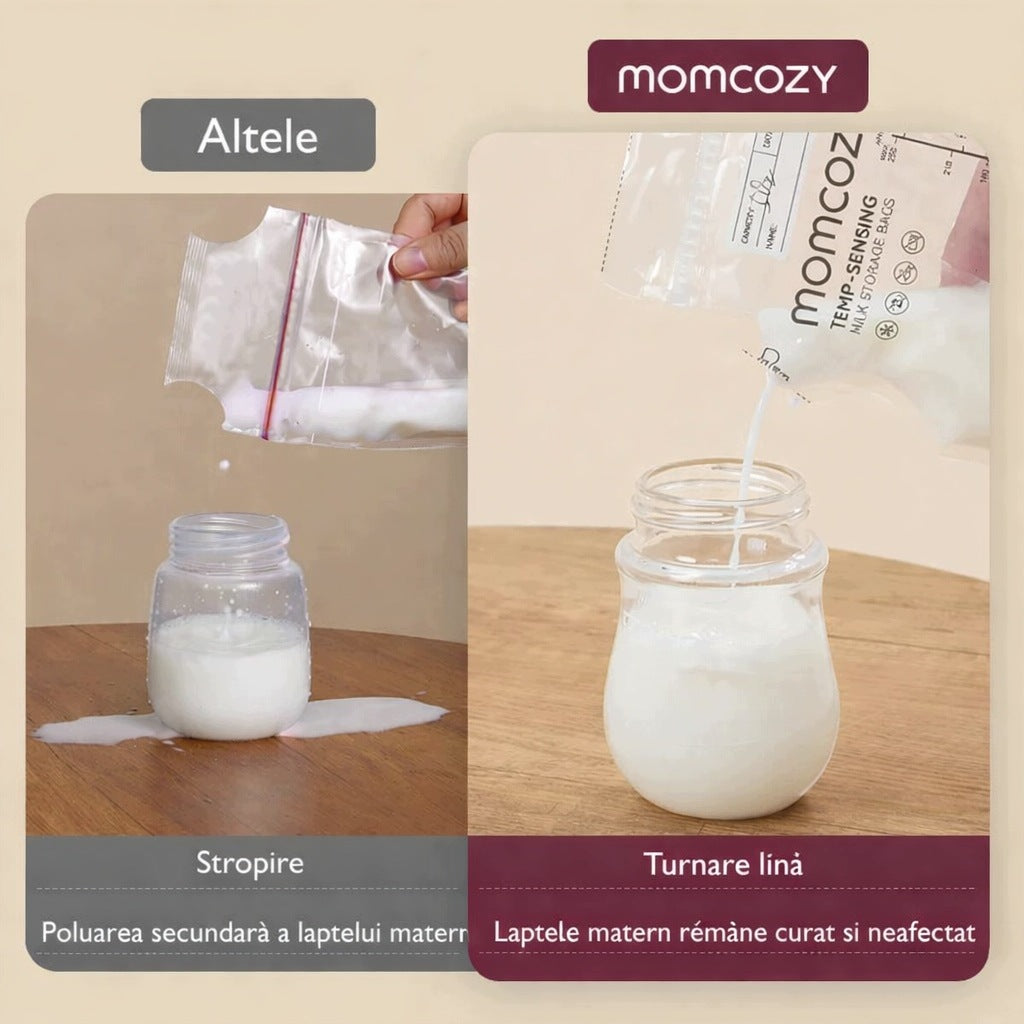Momcozy Breastmilk Bag 60 Pieces Milk Storage Pouches with Momcozy Brand Momcozy