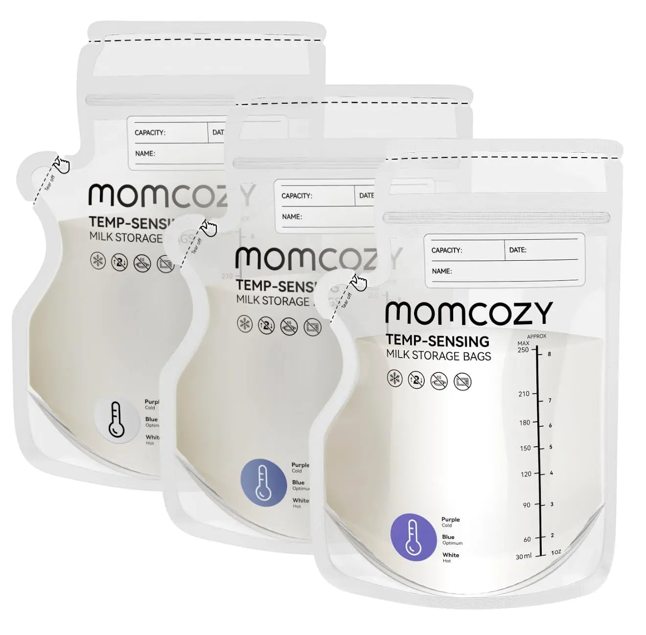 Momcozy Breastmilk Bag 60 Pieces Milk Storage Pouches with Momcozy