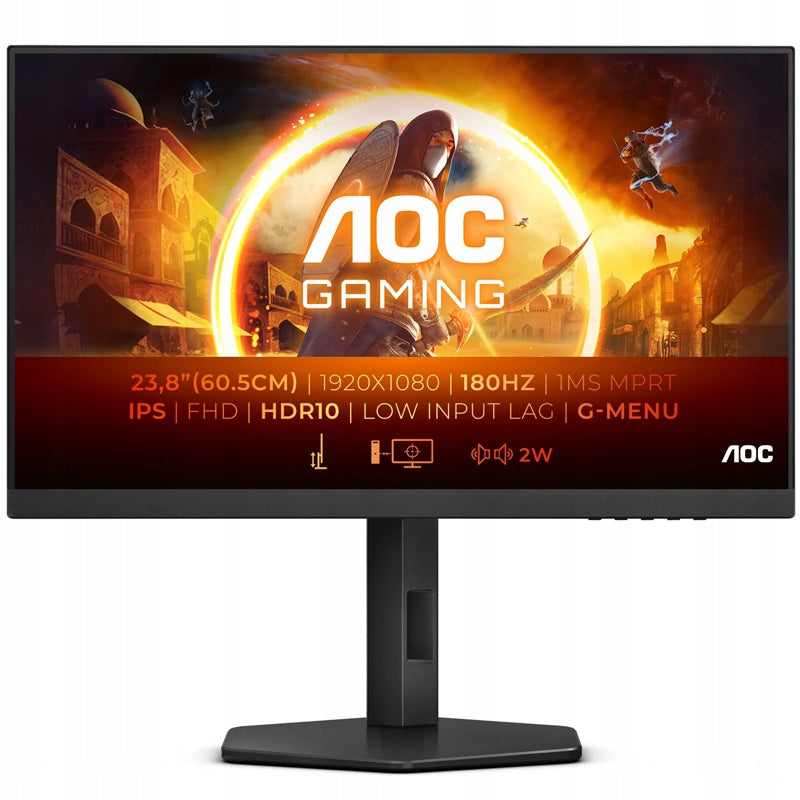 Monitor 23.8" AOC 24G4X | 1920x1080 (FullHD) | 180Hz | 0.5ms | IPS | PIVOT