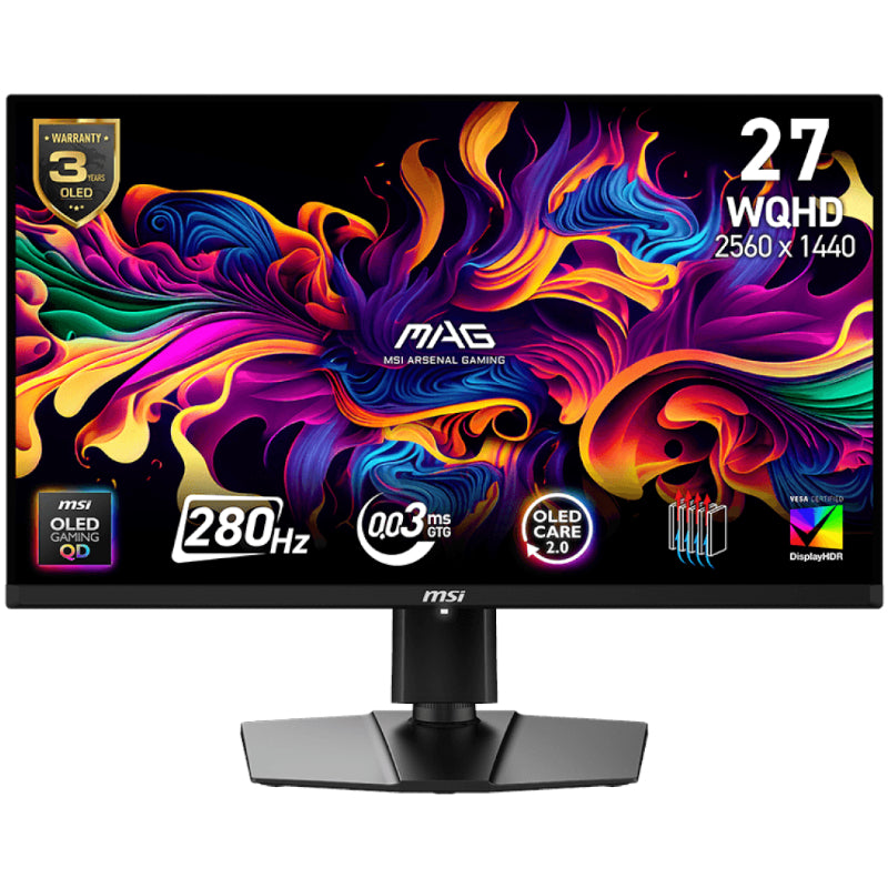 Monitor 26,5" MSI MAG 271QP QD-OLED X28 | 2560x1440 (WQHD) | 280Hz | 0,03ms