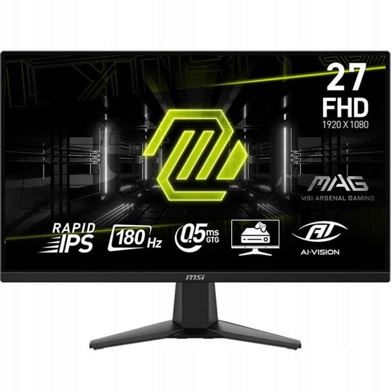Monitor 27" MSI MAG 275F |1920x1080 (FHD)|180Hz|0.5ms| Rapid IPS| AI VISION