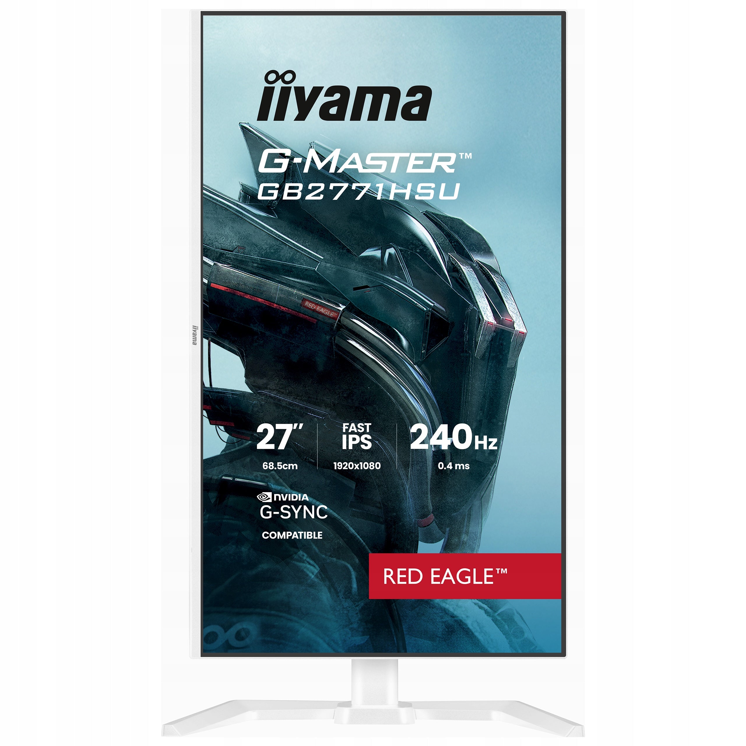 Monitor 27 iiyama G-Master GB2771HSU-W1 FHD IPS LED 240Hz 0,4ms HDMI DP HDR Packaging status original