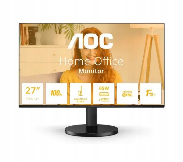 Monitor 2K 27 inches AOC Q27B3CF2 IPS 100Hz 1ms MPRT Speakers