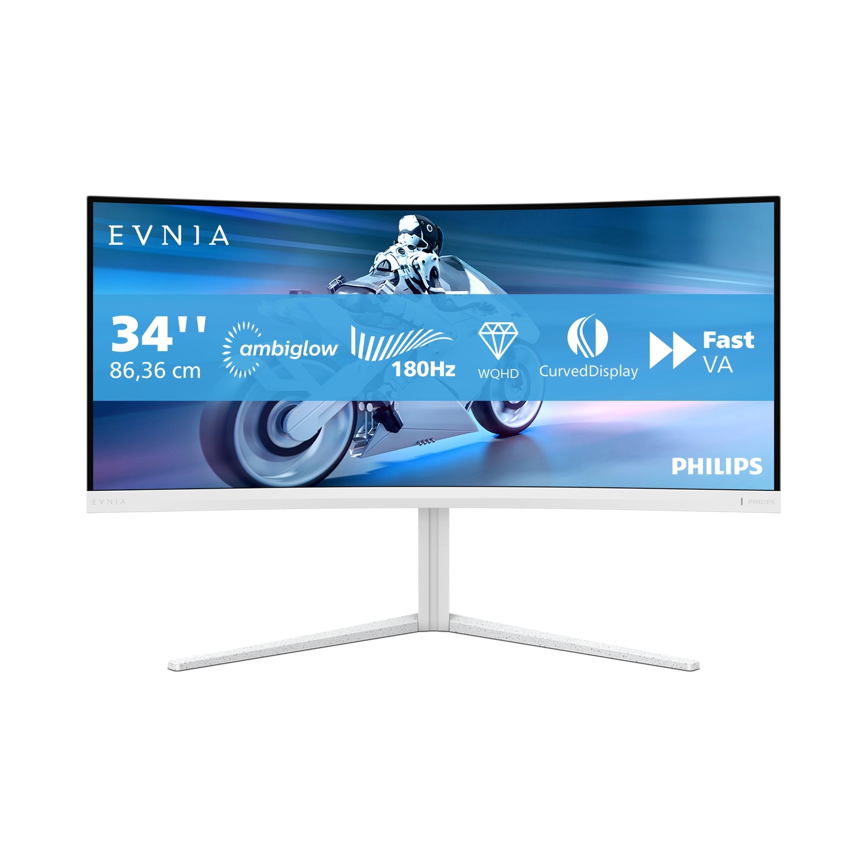 Monitor 34 inches Philips Evnia 5000 34M2C5501A/00 Fast VA 180Hz 1ms
