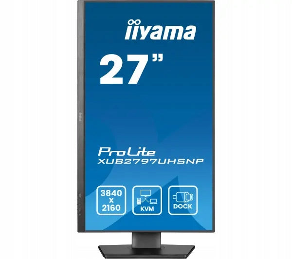 Monitor 4K 27 inches iiyama ProLite XUB2797UHSNP-B1 IPS 60Hz 4ms PIVOT Sensor type IPS / PLS