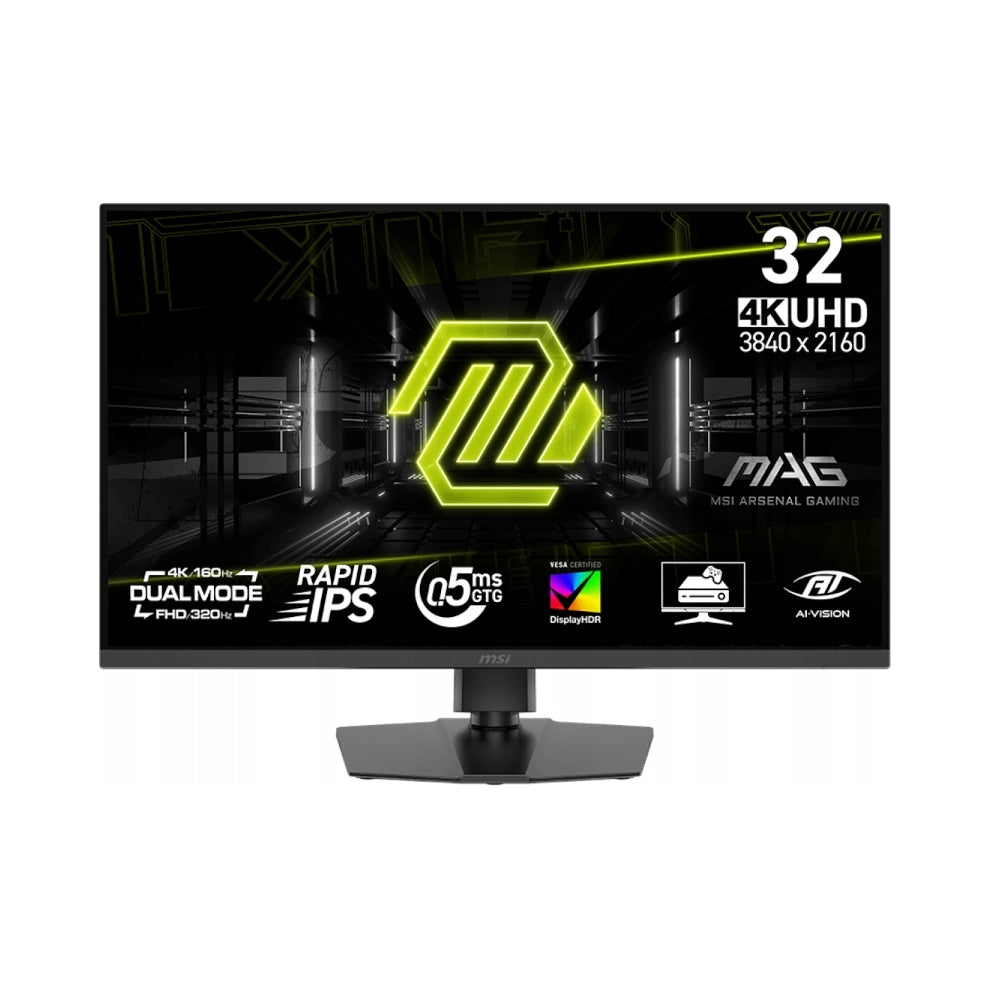 Monitor 4K MSI MAG 322URDF E16 31,5'' Rapid IPS Dual Mode 160Hz/320Hz 0,5ms