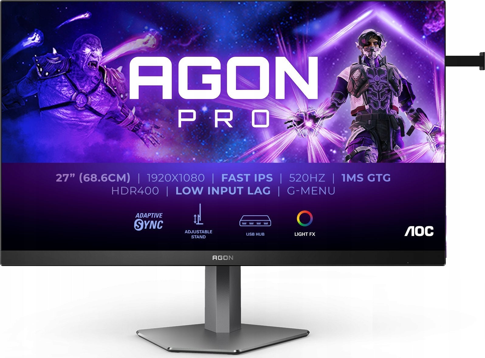 Monitor AOC Agon Pro AG276FK 1920 x 1080 (FullHD) IPS 520 Hz Brand AOC