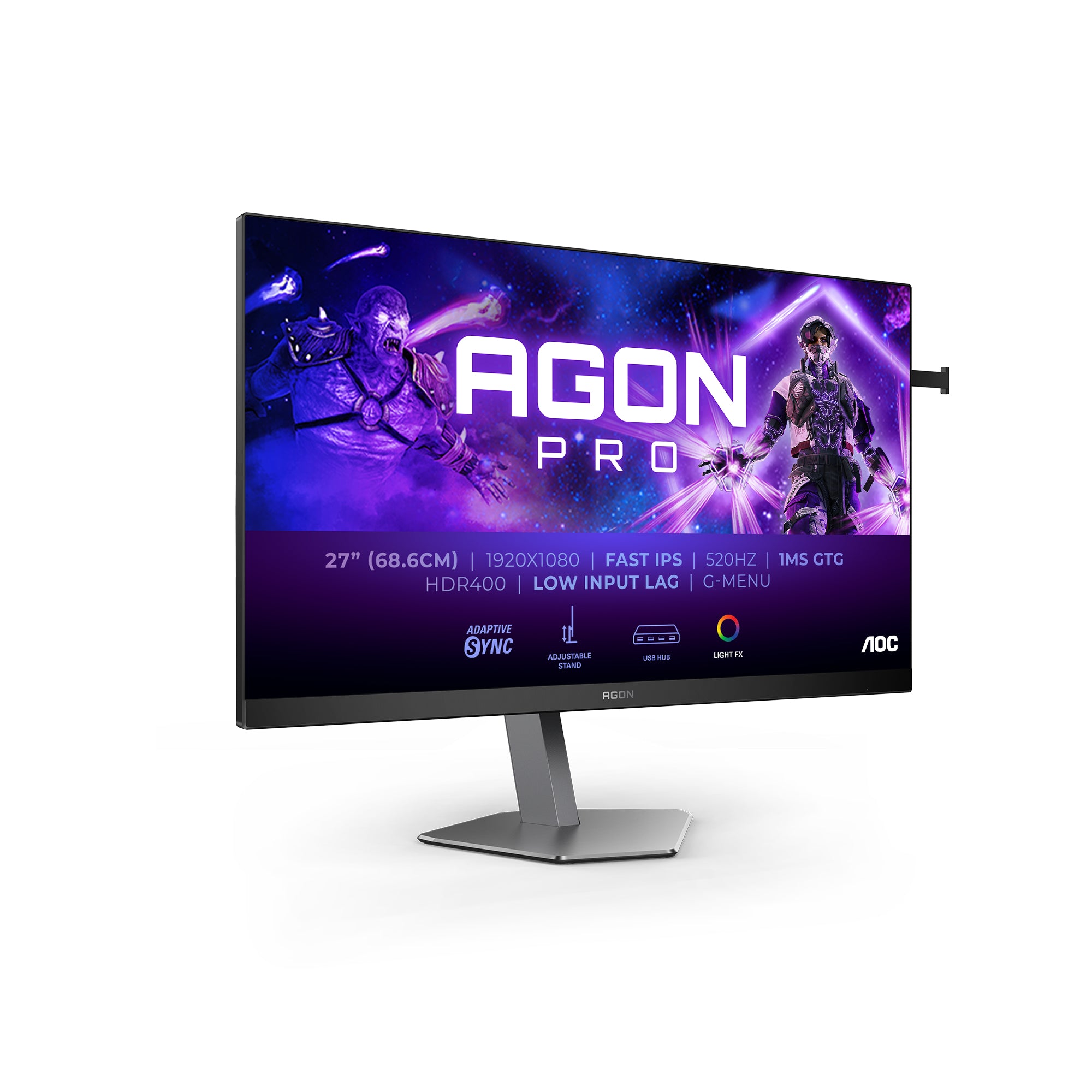 Monitor AOC Agon Pro AG276FK 1920 x 1080 (FullHD) IPS 520 Hz Model AGON Pro AG276FK