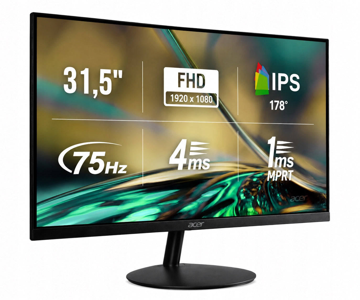Monitor Acer SB322QAbi 31,5'' IPS Full HD 75Hz HDMI LED ZeroFrame