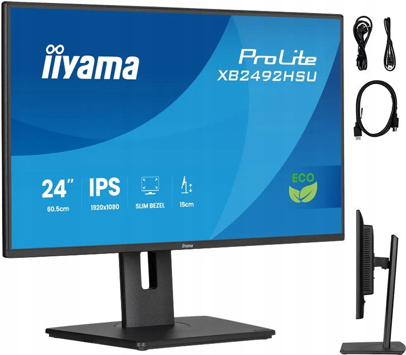 Monitor IIYAMA XB2492HSU-B1 24" IPS FHD HDMI DP 120Hz 300cd 4ms 1500:1 USB