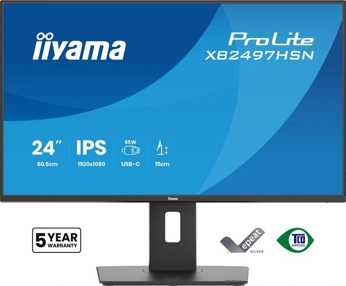 Monitor IIYAMA XB2497HSN-B1 Black Packaging status original