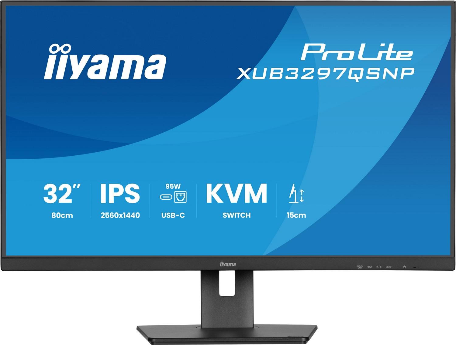 Monitor Iiyama XUB3297QSNP-B1 - 100Hz QHD IPS 32" + Norton Small Business Packaging status original