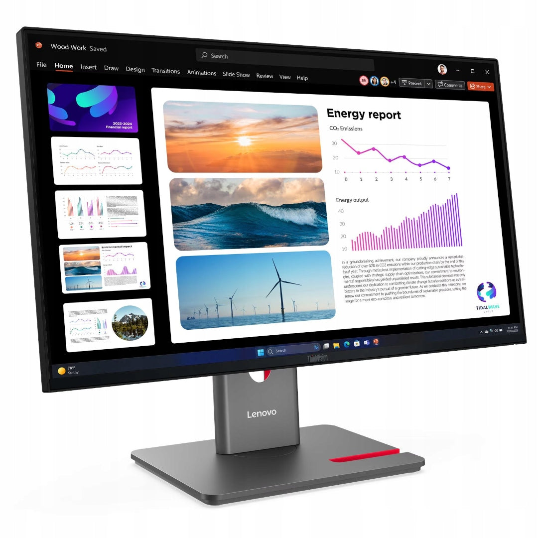 Monitor Lenovo ThinkVision P24Q-40 64B2GAT1EU 23.8" QHD HDMI Daisy Chain Manufacturer code 64B2GAT1EU