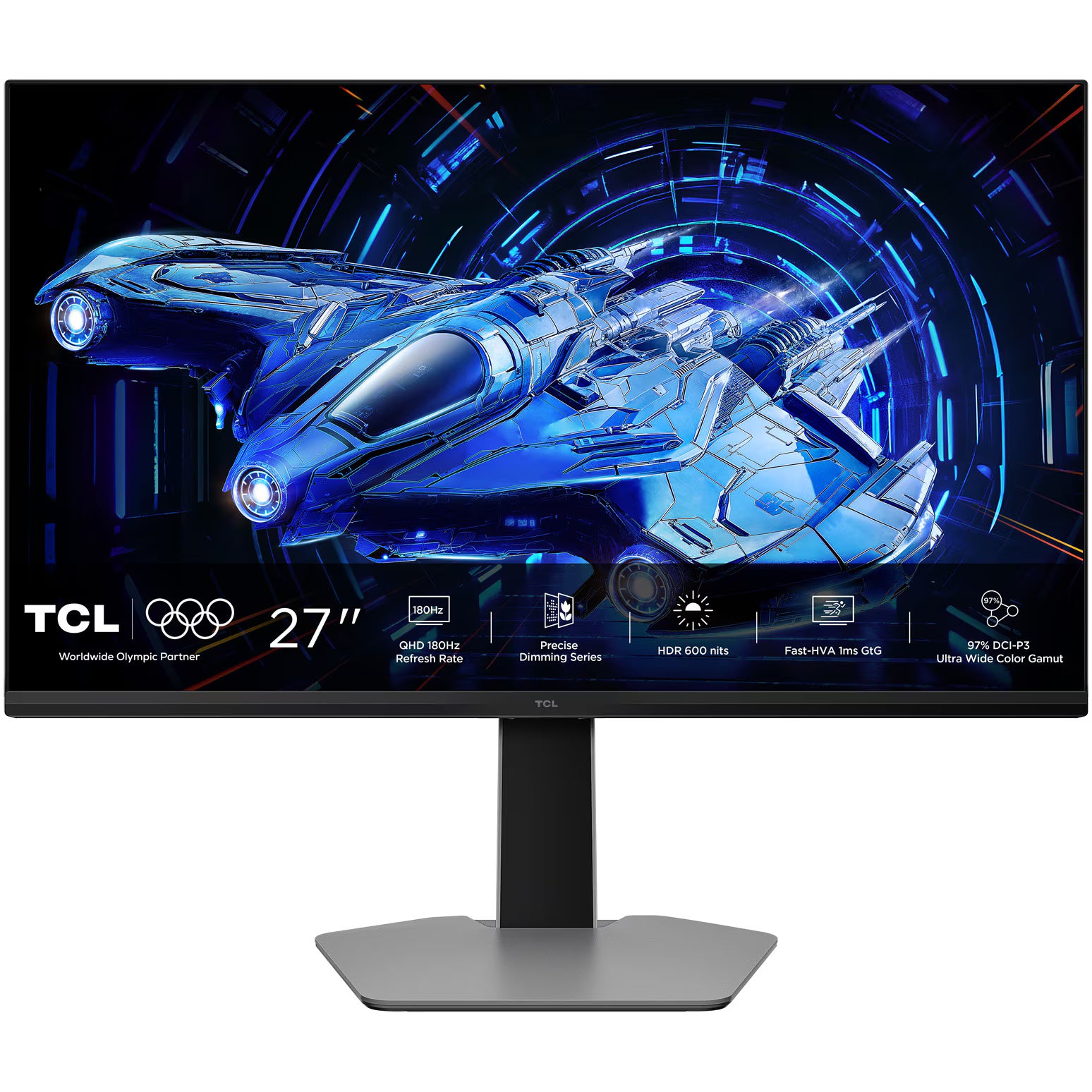 Monitor TCL 27G64 27" QHD 180Hz 1ms black-grey