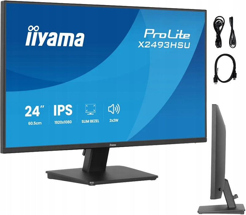 Monitor iiyama ProLite X2493HSU-B1 24 IPS LED 120Hz 1ms /HDMI, DP/