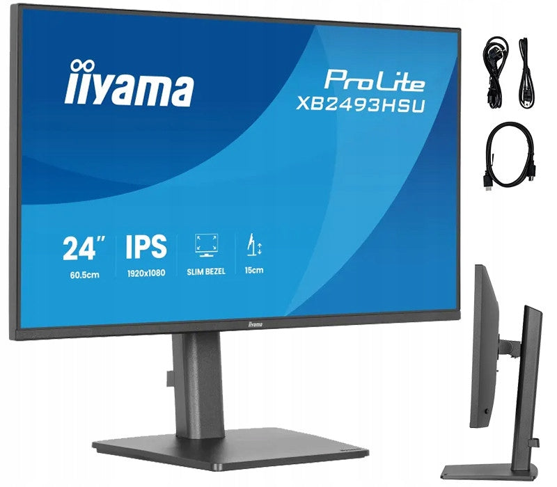 Monitor iiyama ProLite XB2493HSU-B1 24 IPS LED 120Hz 1ms /HDMI, DP/