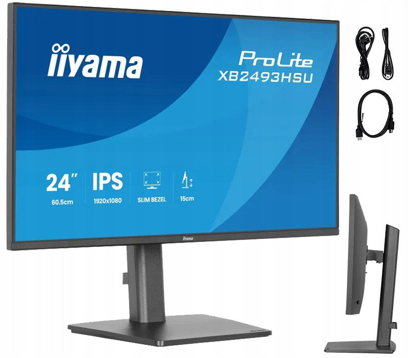 Monitor iiyama ProLite XB2493HSU-B1 24 IPS LED 120Hz 1ms /HDMI, DP/