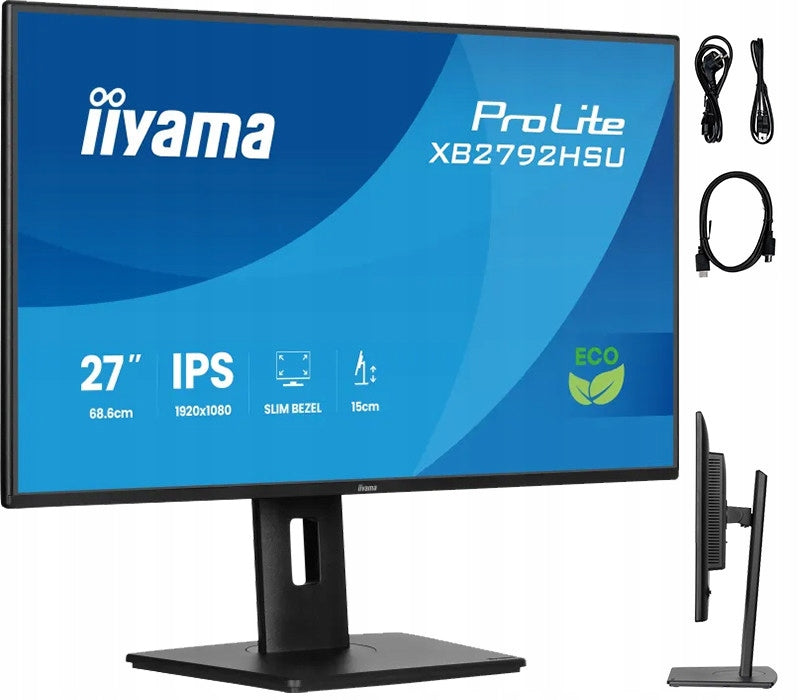 Monitor iiyama ProLite XB2792HSU-B1 27 IPS LED 120Hz /HDMI, DP/