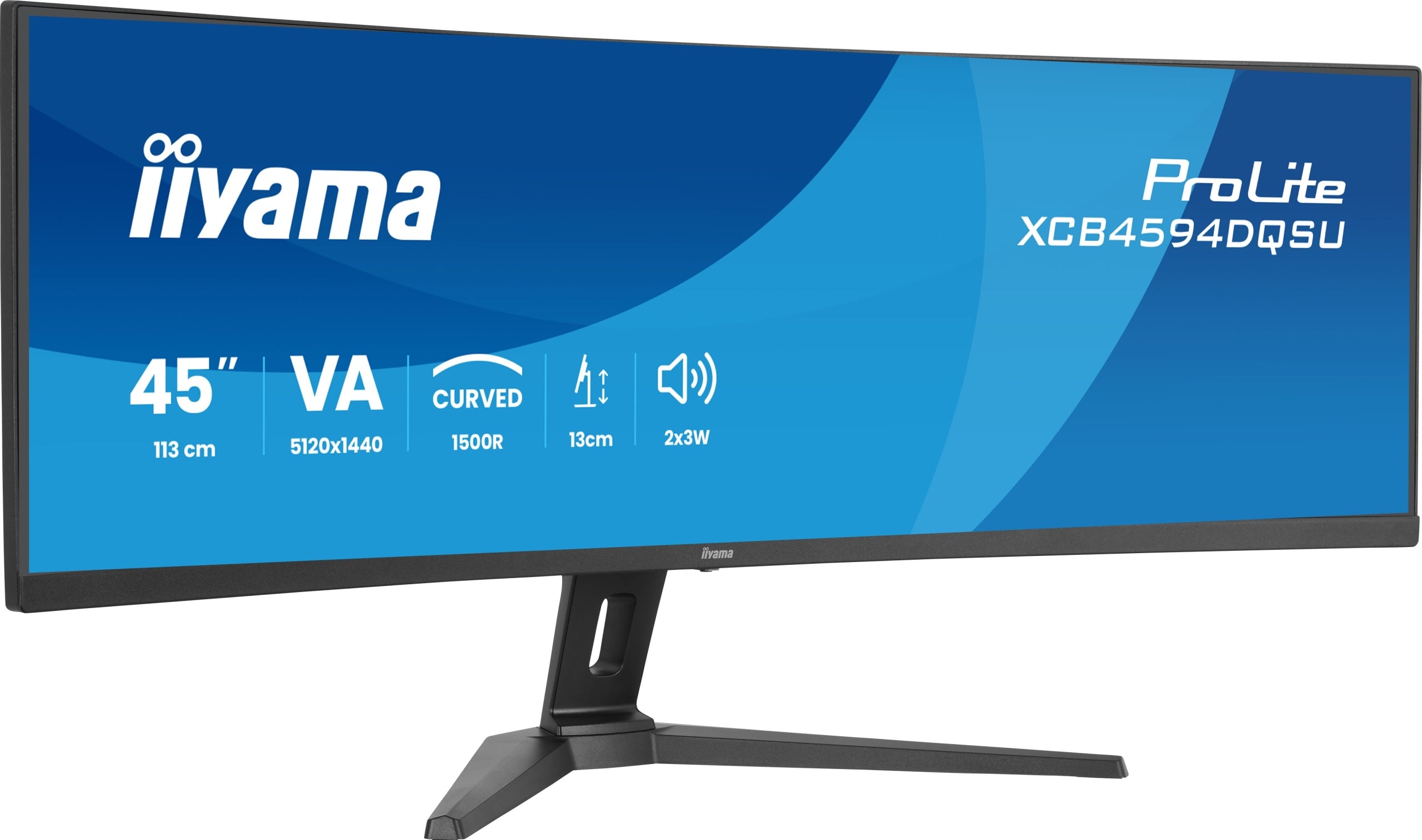 Monitor iiyama ProLite XCB4594DQSU-B1 45 329 Curved DualQHD VA LED, Manufacturer code XCB4594DQSU-B1