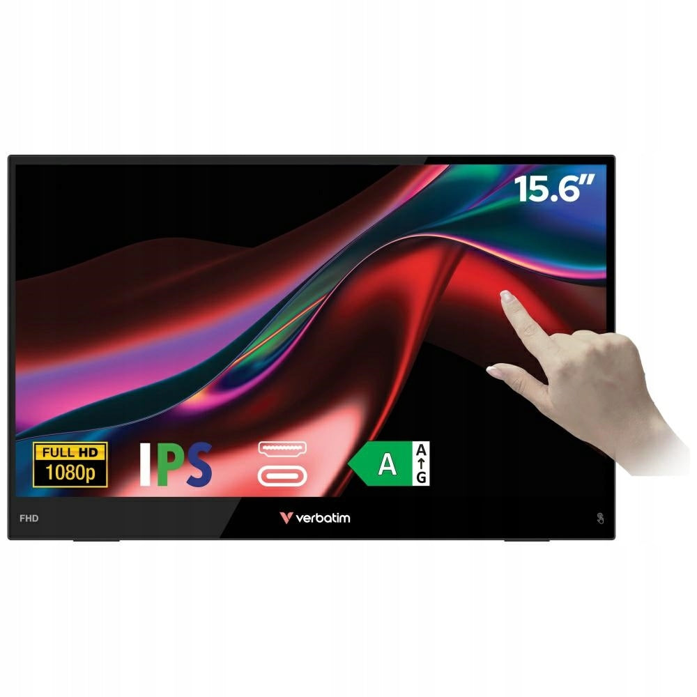 Monitor portable touch Verbatim LIGHT 15,6" FHD black Brand Verbatim
