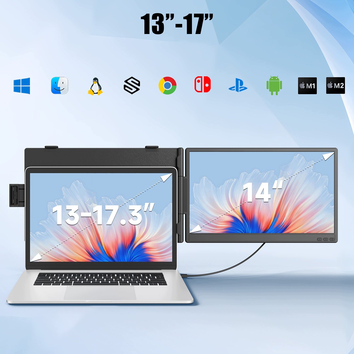 Monitor przenośny 14" KEFEYA KX2 IPS USB-C do laptopa MacBook Windows Brand no brand